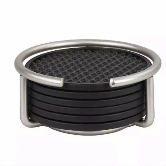 Black set of coasters - Picture 2 of 10